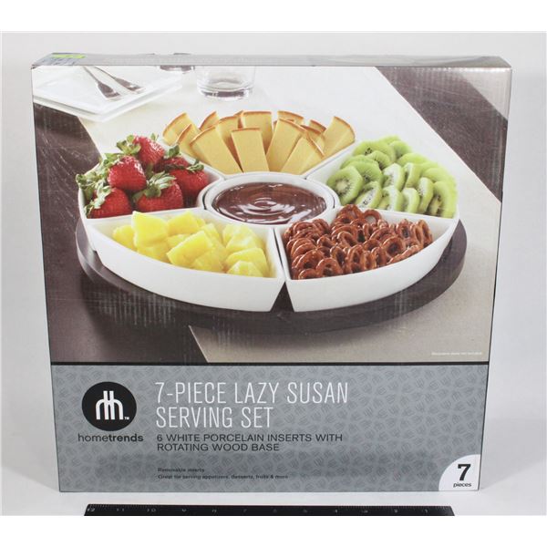 HOMETRENDS 7-PIECE LAZY SUSAN SERVING SET