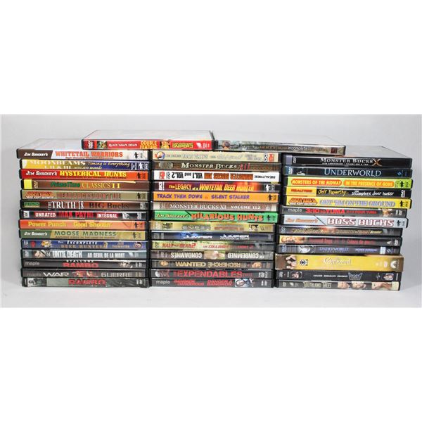 BOX OF DVD'S