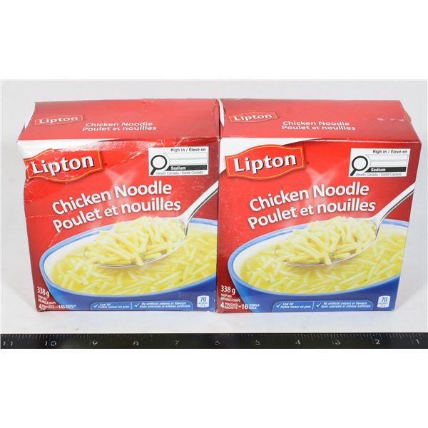 2 LARGE BOXES LIPTON CHICKEN NOODLES