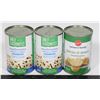 Image 1 : 3 CANS OF MUSHROOMS, ASSORTED