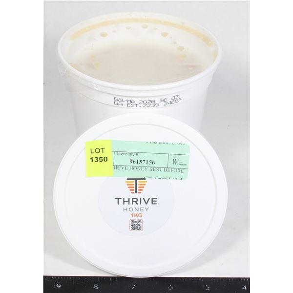 1KG THRIVE HONEY BEST BEFORE 2028