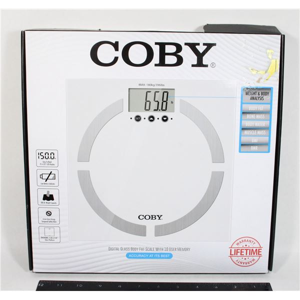 COBY DIGITAL GLASS SCALE