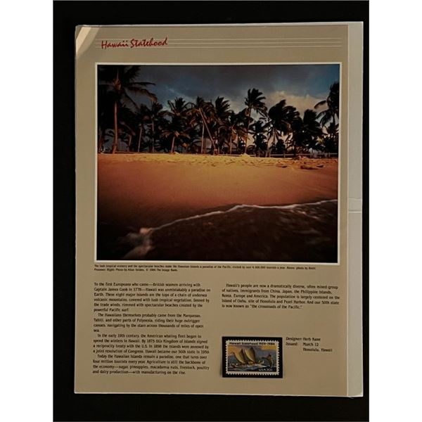 Hawaii Statehood 20 Cent Stamp