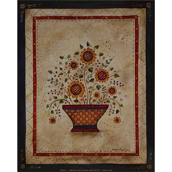 Valerie Evers Wenk Vintage Nostalgic Floral Art Print.