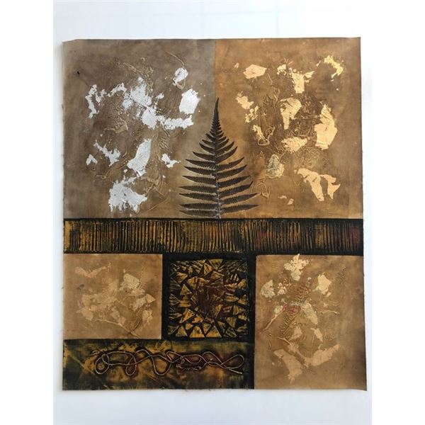 Textured Fern original painting on canvas original painting on canvas