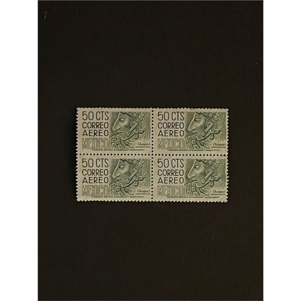 Mexican Stamps Quantity of 4. Chiapas Arqueologia