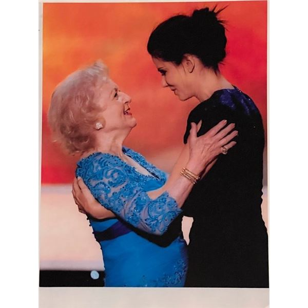 Betty White and Sandra Bullock Unsigned Photo