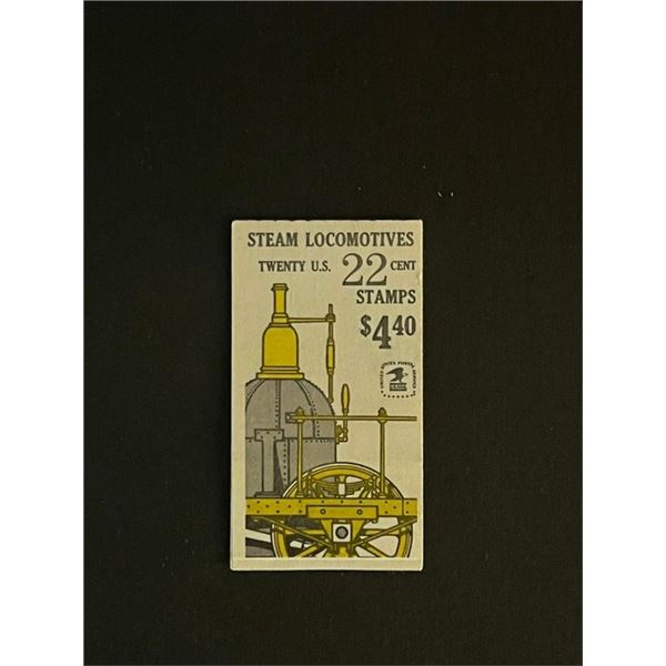 22 Cent Steam Locomotives US Stamp Book of 5