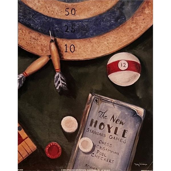 Darts Billiards Game Room Art Print