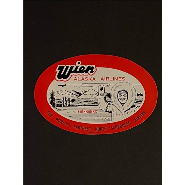 Vintage Alaska Airlines Sticker