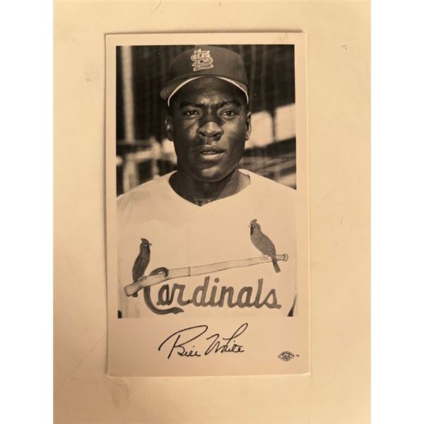 Bill White facsimile signed photo. 3x5 inches