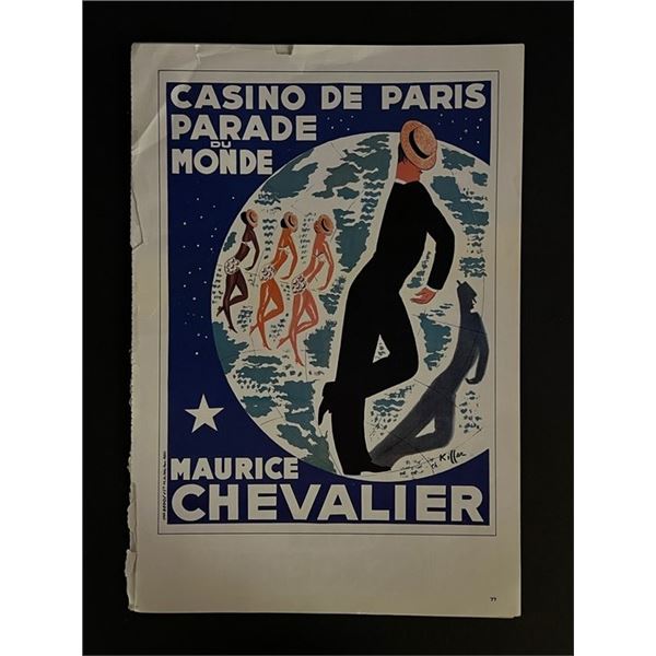 Paris France Follies Bergere Vintage Art Print