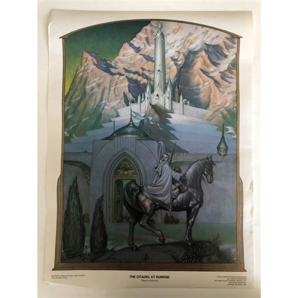 Steve Hickman - The Citadel at Sunrise - Original Vintage Art Print No. 3 - 1976