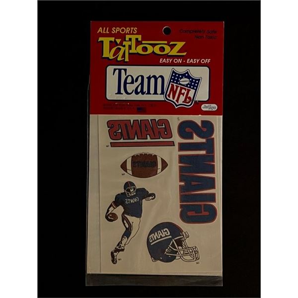 Vintage 1992 NFL New York Giants Tattoos