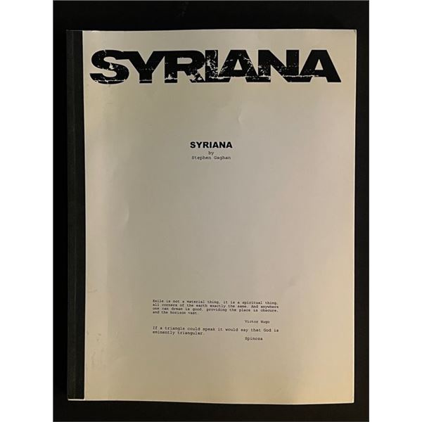 2004 Syriana Script
