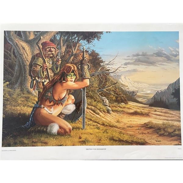 Ancients & Innocents - Waiting For Shadamehr Artwork  by Larry Elmore