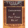 Image 1 : Vintage City Cafe Menu Art Print