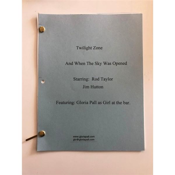The Twilight Zone - And When the Sky Was Opened - Original Script