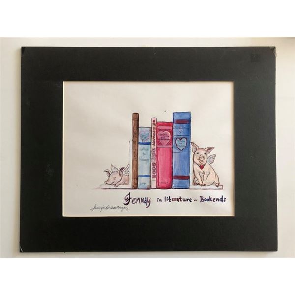 Fenway in Literature Original Art - All Heart Designs