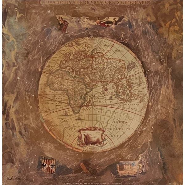 Vintage Travel Globe Art Print
