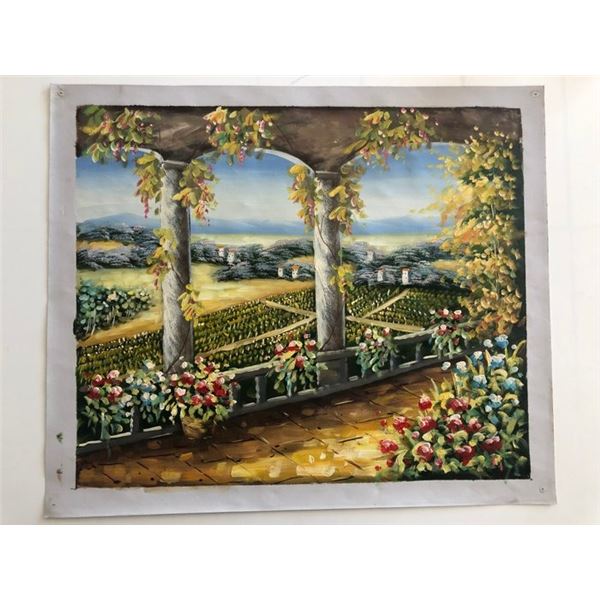 Countryside Scene Landscape original painting on canvas