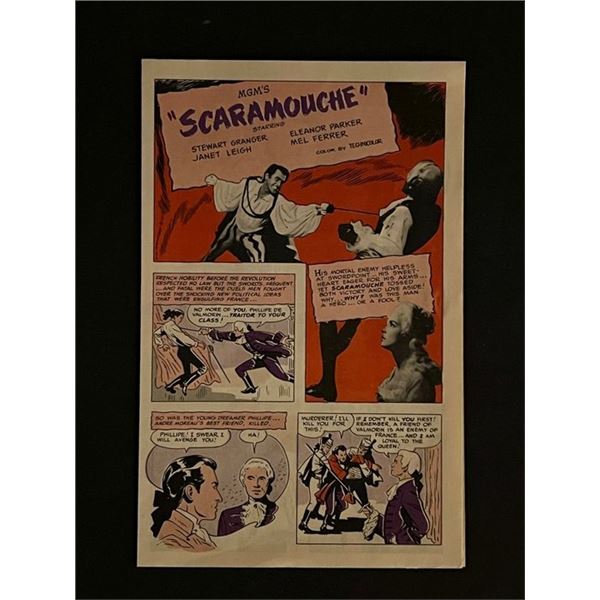 1953 MGM Scaramouche Film Program