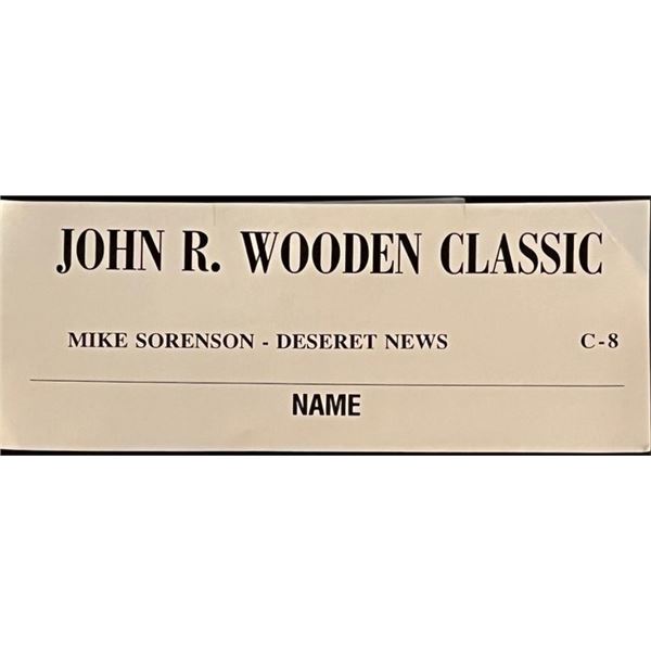 John Wooden Classic Press Assignment Card