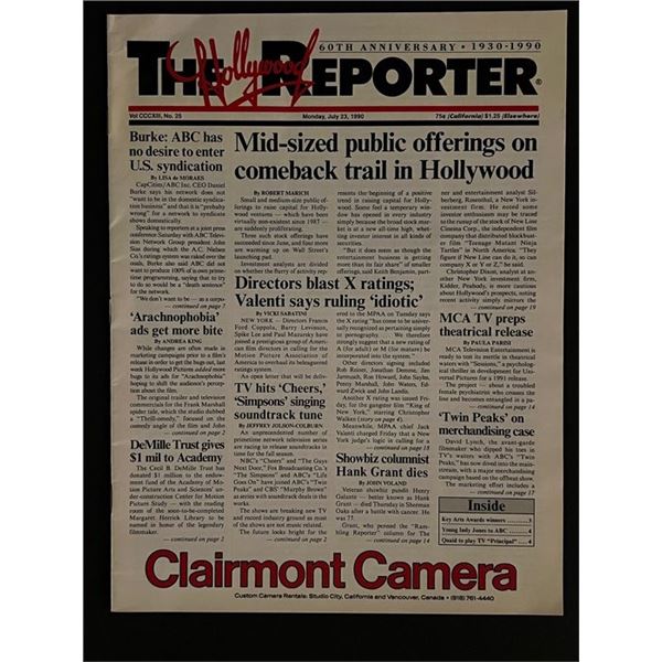 July 1990 The Hollywood Reporter 60th Anniversary Newspaper