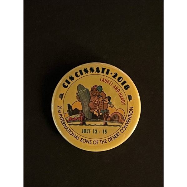 2018 Cincinnati 21st International Sons of the Desert Convention Pin