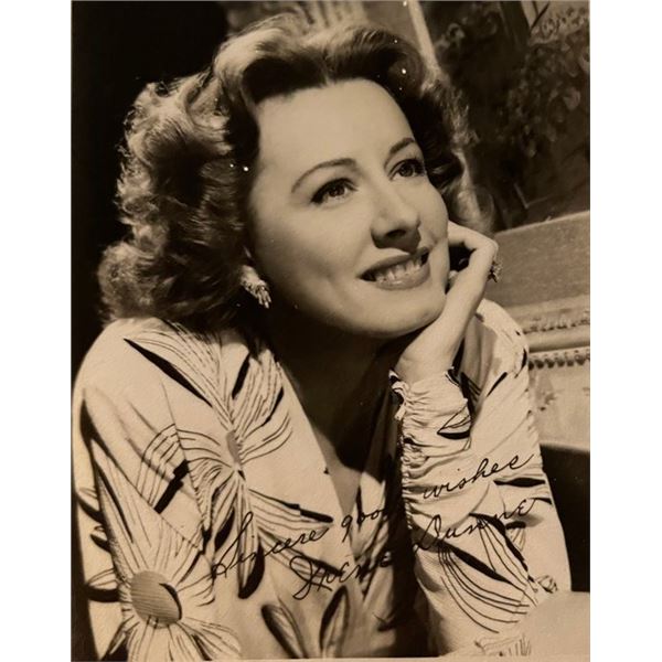 Irene Dunne facsimile signed photo. 3x5 inches