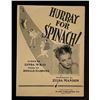 Image 1 : Vintage Hurray for Spinach Movie Ad