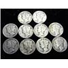 Image 1 : 10 Assorted Mercury Dimes
