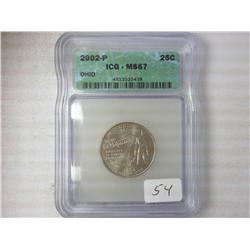 2002-P Ohio Quarter ICG MS67