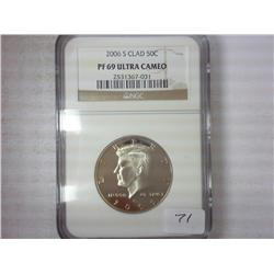 2006-S Kennedy Half NGC PF69 Ultra Cameo
