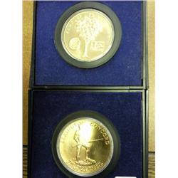 2 US Mint Americas 1st Medals 1972 & 75 Bicent.