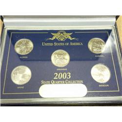 2003 US State Quarter Collection (In Case)