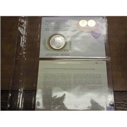 1975 Tonga FDC With Proof Sterling Medal