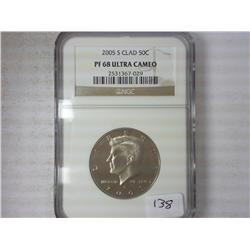 2005-S Kennedy Half NGC PF68 Ultra Cameo