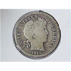 1914-D Barber Dime