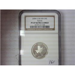 2004-S Silver Texas Quarter NGC PF69 Ultra Cameo
