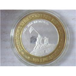 Caesars $10 Gaming Token (Silver) UNC