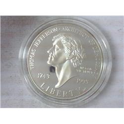 1993 Thomas Jefferson Proof Silver Dollar