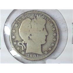 1901 Barber Half Dollar