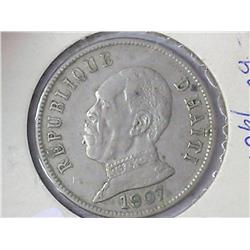 1907 Haiti 50 Centimes