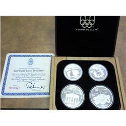 1976 4 Coin Canada Olympic Proof Set (Silver)