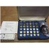 Image 1 : Franklin Mint Presidential Mini Set (2 Oz Silver)