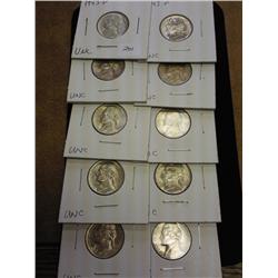 10-1943-P Jeffesron War Nickels (UNC) 35% Silver