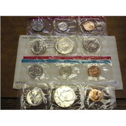 1972 US Mint UNC Set P/D/S