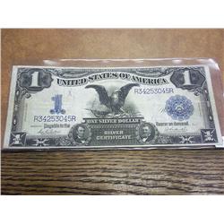 1899 US One Dollar Black Eagle Silver Certificate