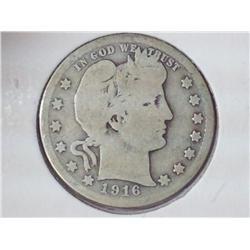 1916-D Barber Quarter